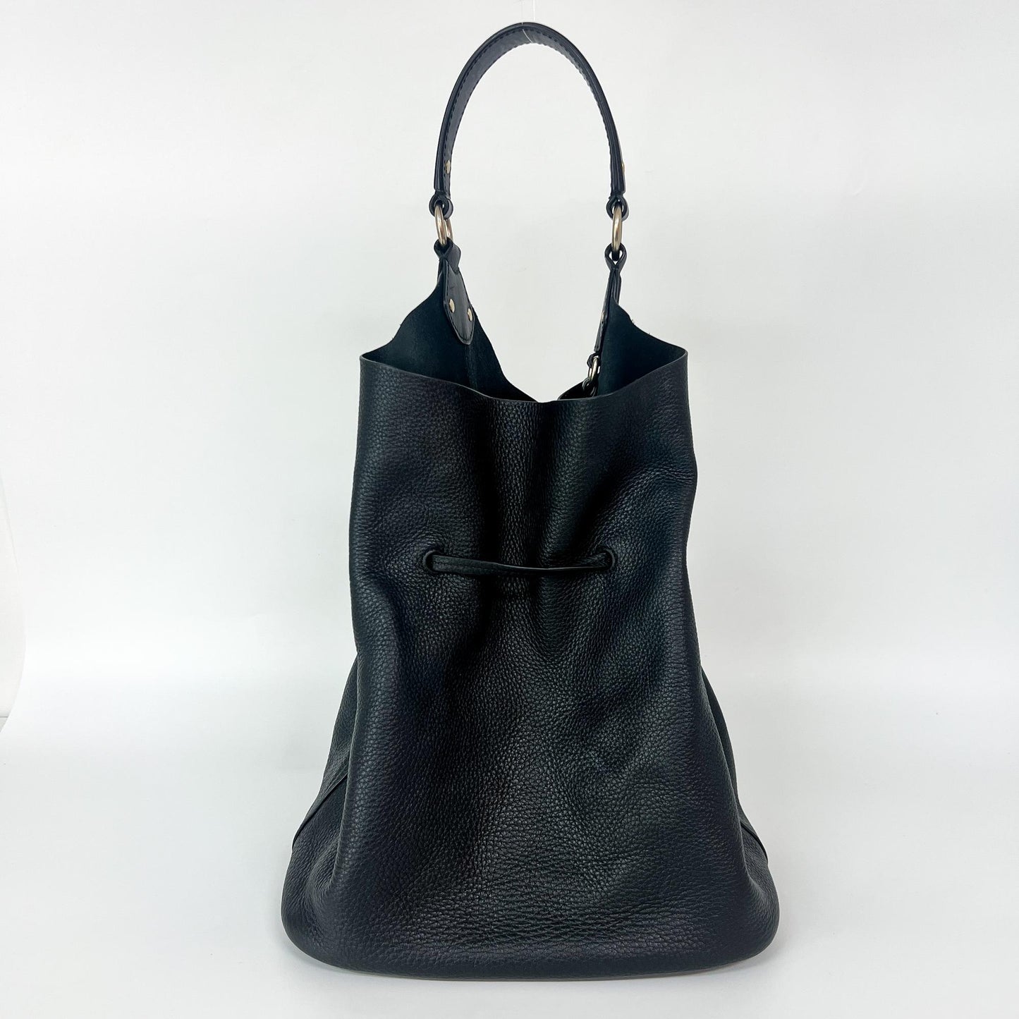 Burberry Leather Ashby Tassel Hobo Shoulder Bag