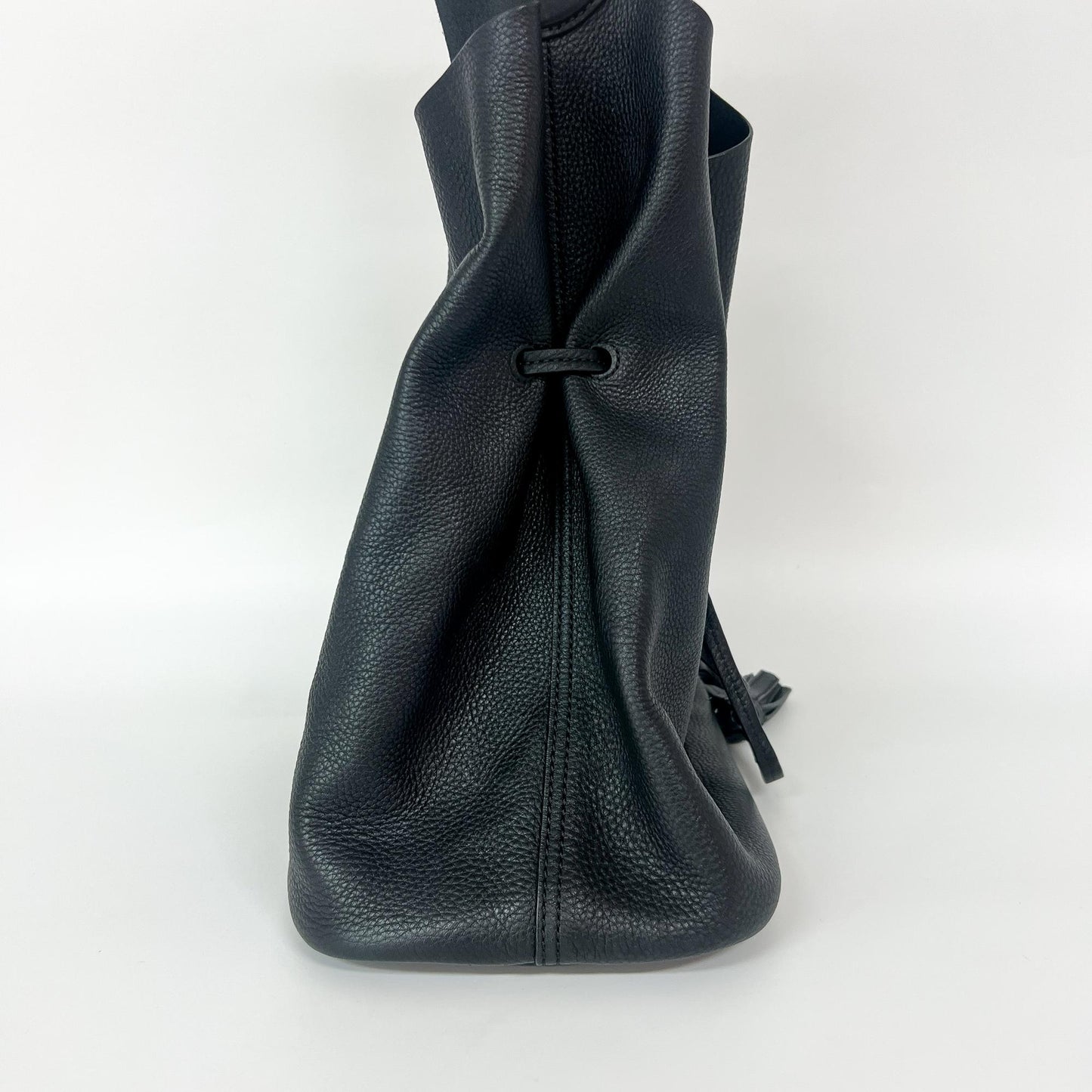 Burberry Leather Ashby Tassel Hobo Shoulder Bag