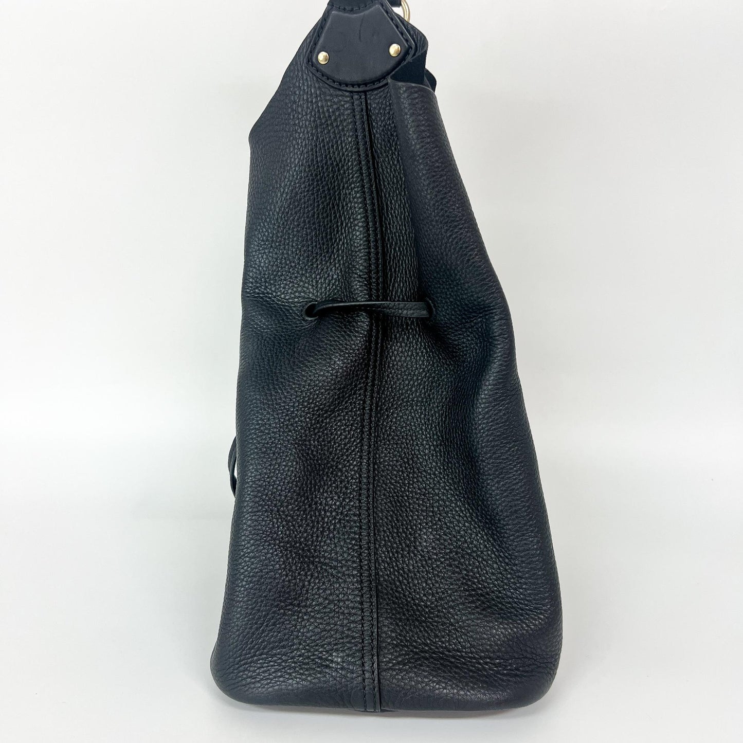 Burberry Leather Ashby Tassel Hobo Shoulder Bag