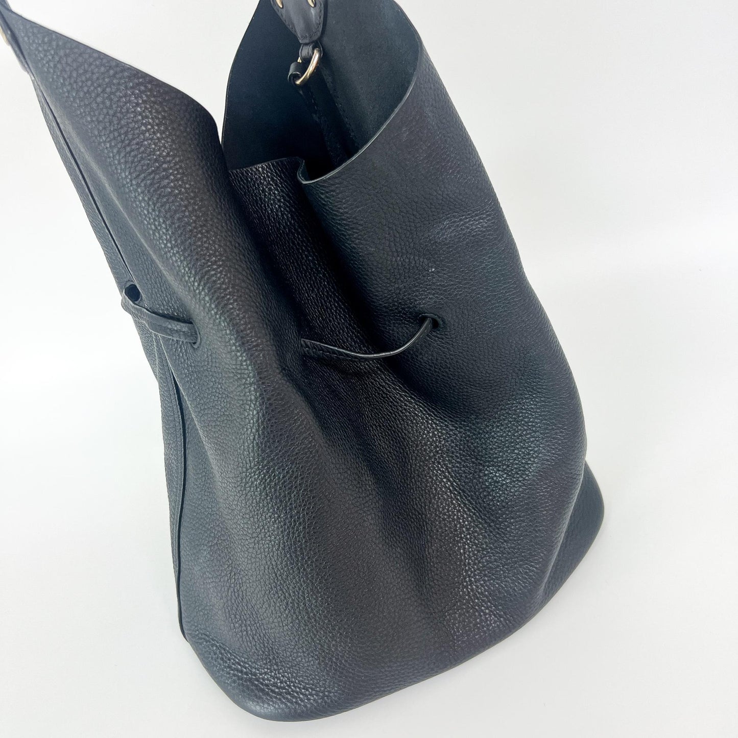Burberry Leather Ashby Tassel Hobo Shoulder Bag