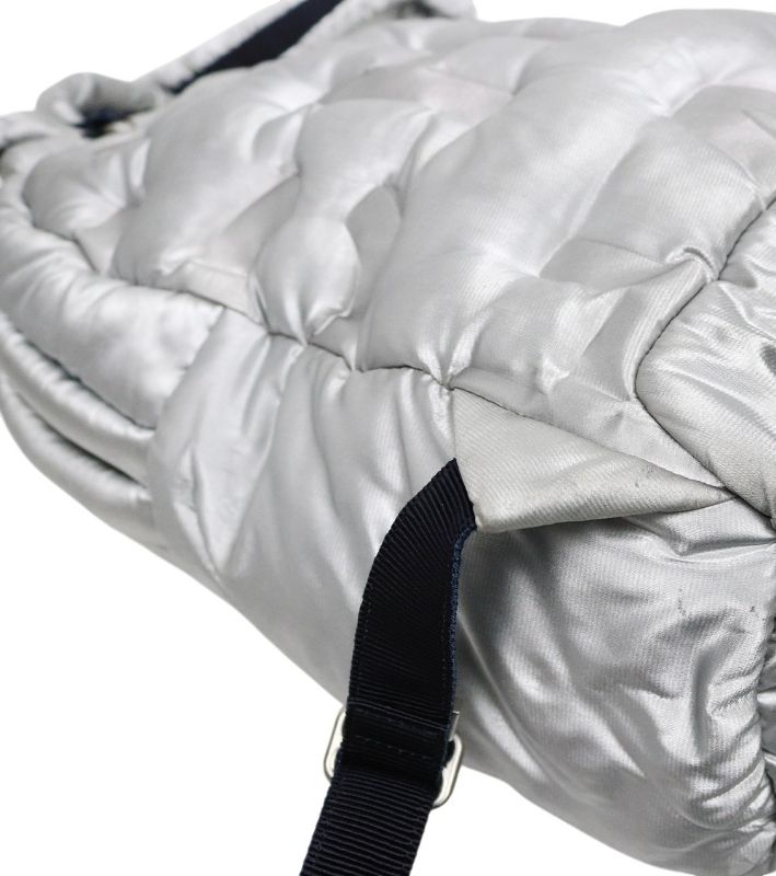 Chanel Silver Doudon Backpack