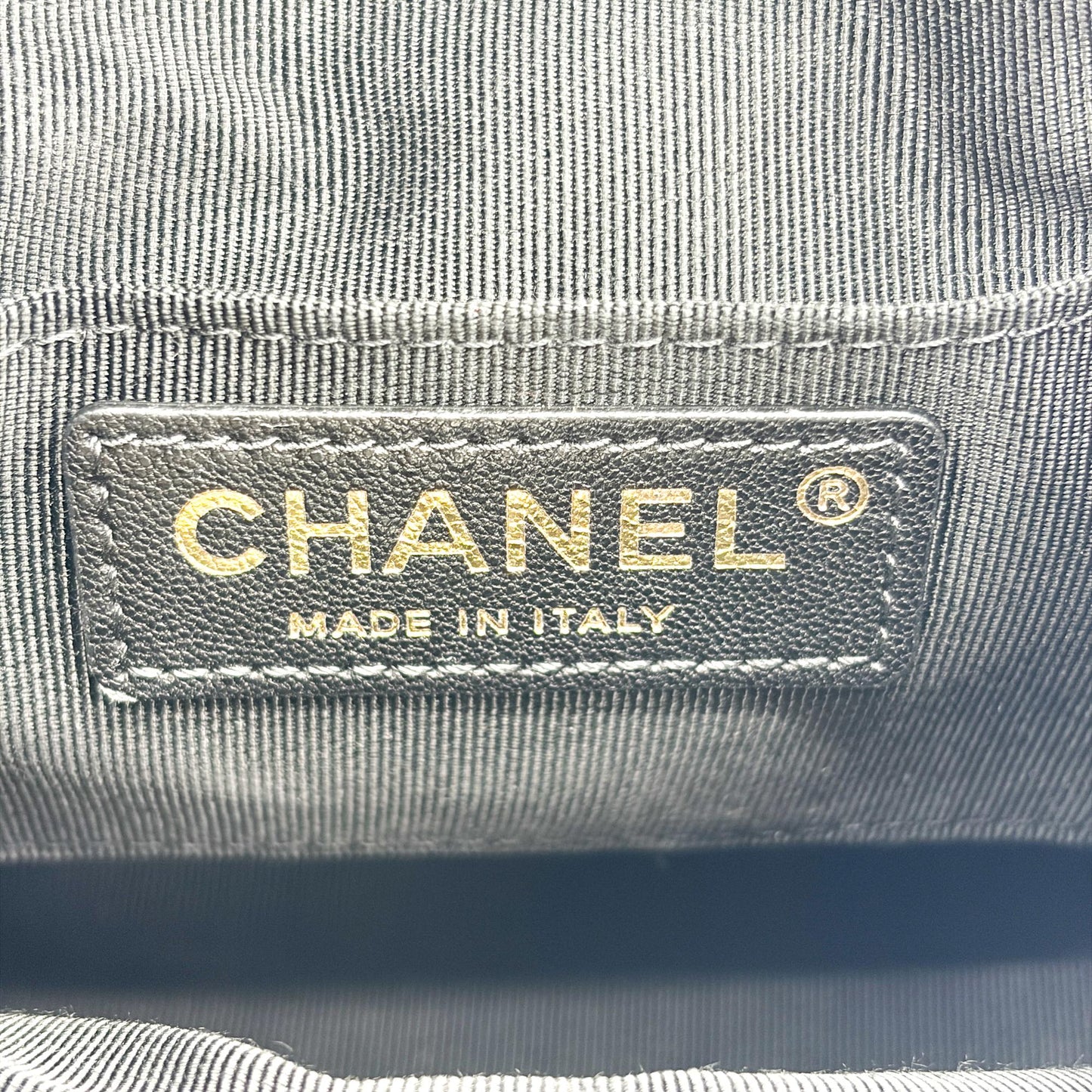 Chanel Caviar Dumas Backpack Medium Gold Hardware Black