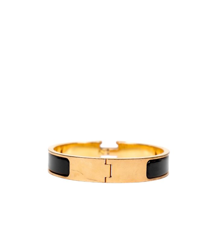 Hermès Black Click-Ash Bracelet