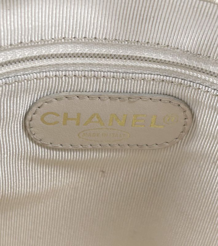 Chanel Beige Triple CC Chain Shoulder Bag