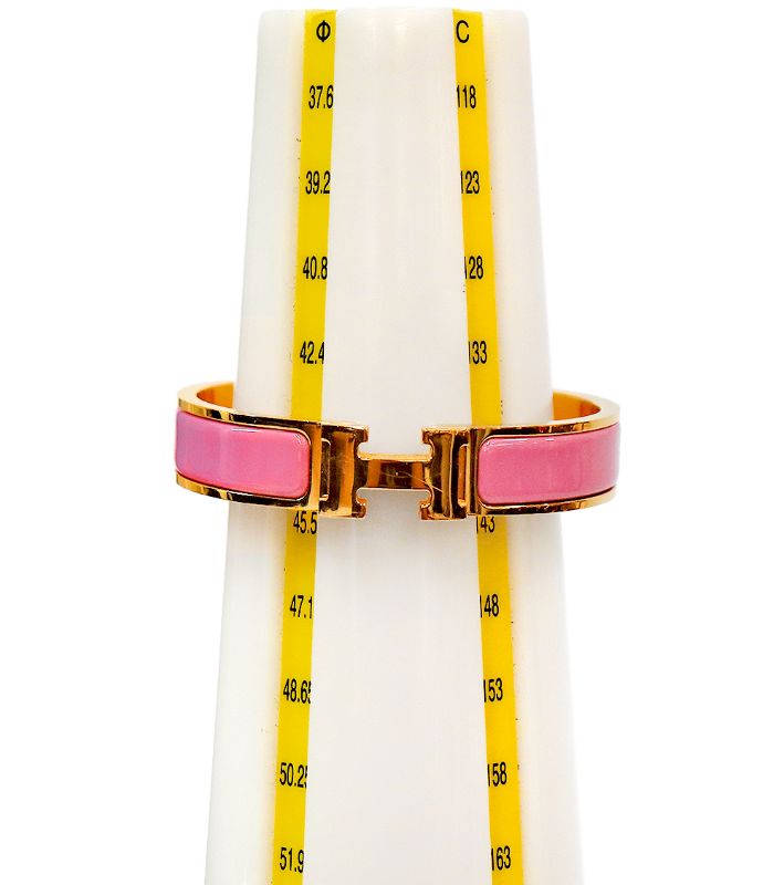 Hermès Pink Clic-a-Chou Bracelet