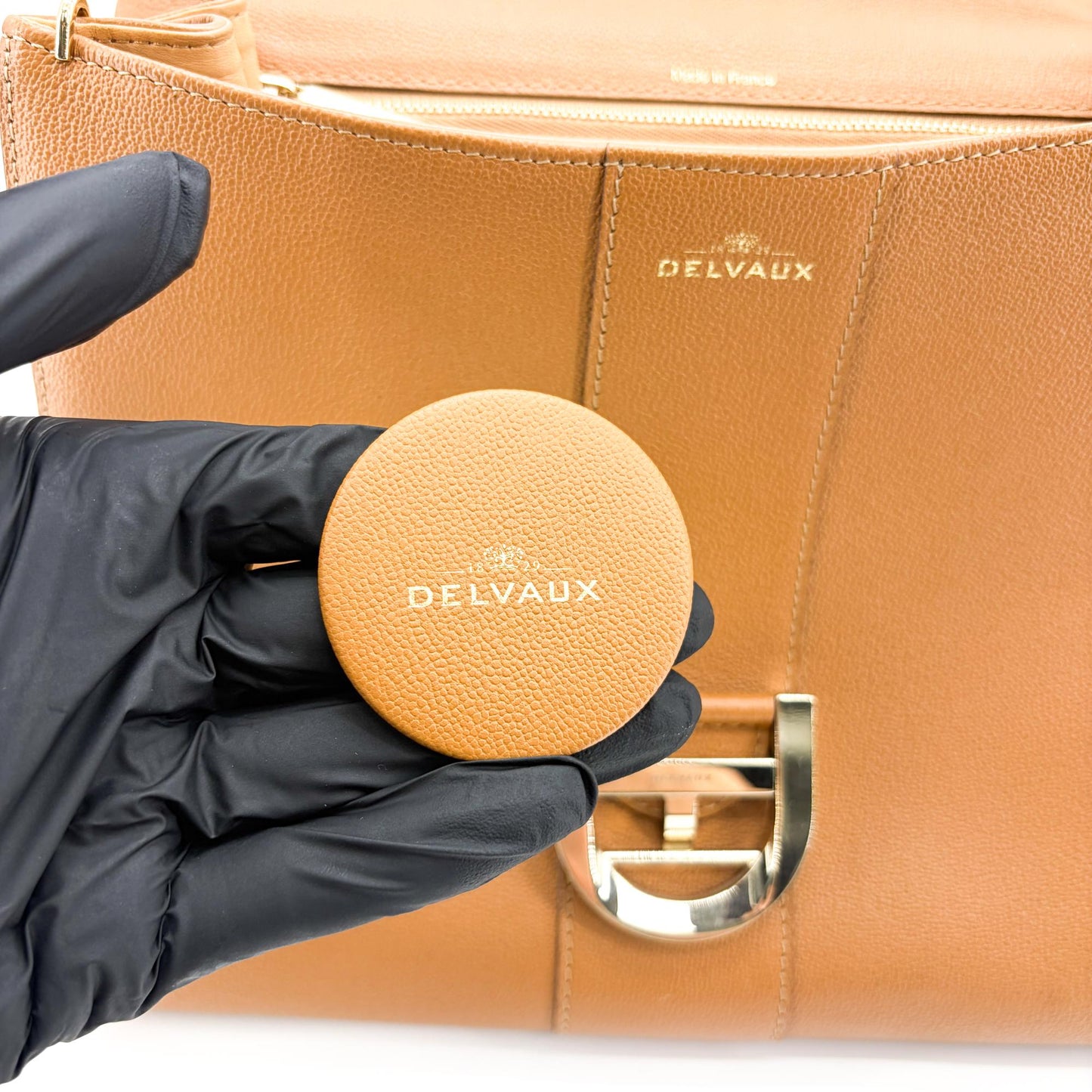 Delvaux Brillant MM Rodeo Calf Vegetal Gold Hardware