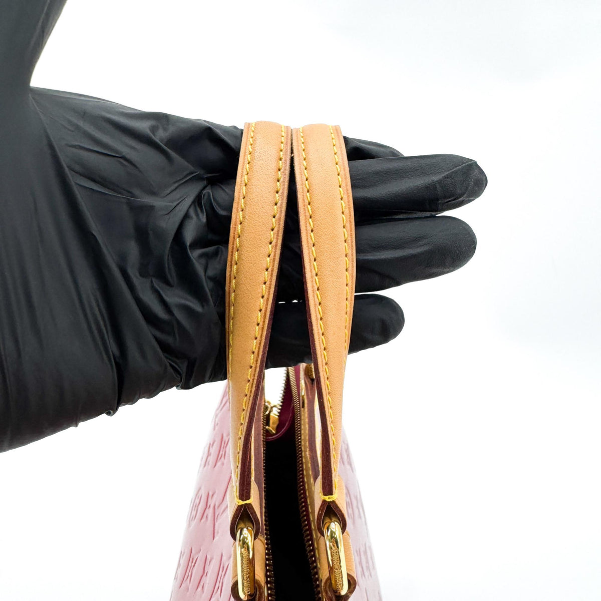 Louis Vuitton Monogram Vernis Brea MM Tote Bag Red