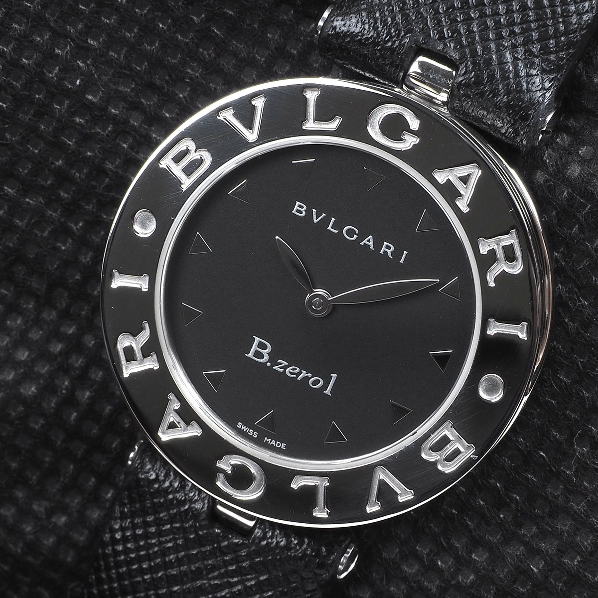 Bulgari BZ30S B.Zero1 Quartz Leather Band Watch
