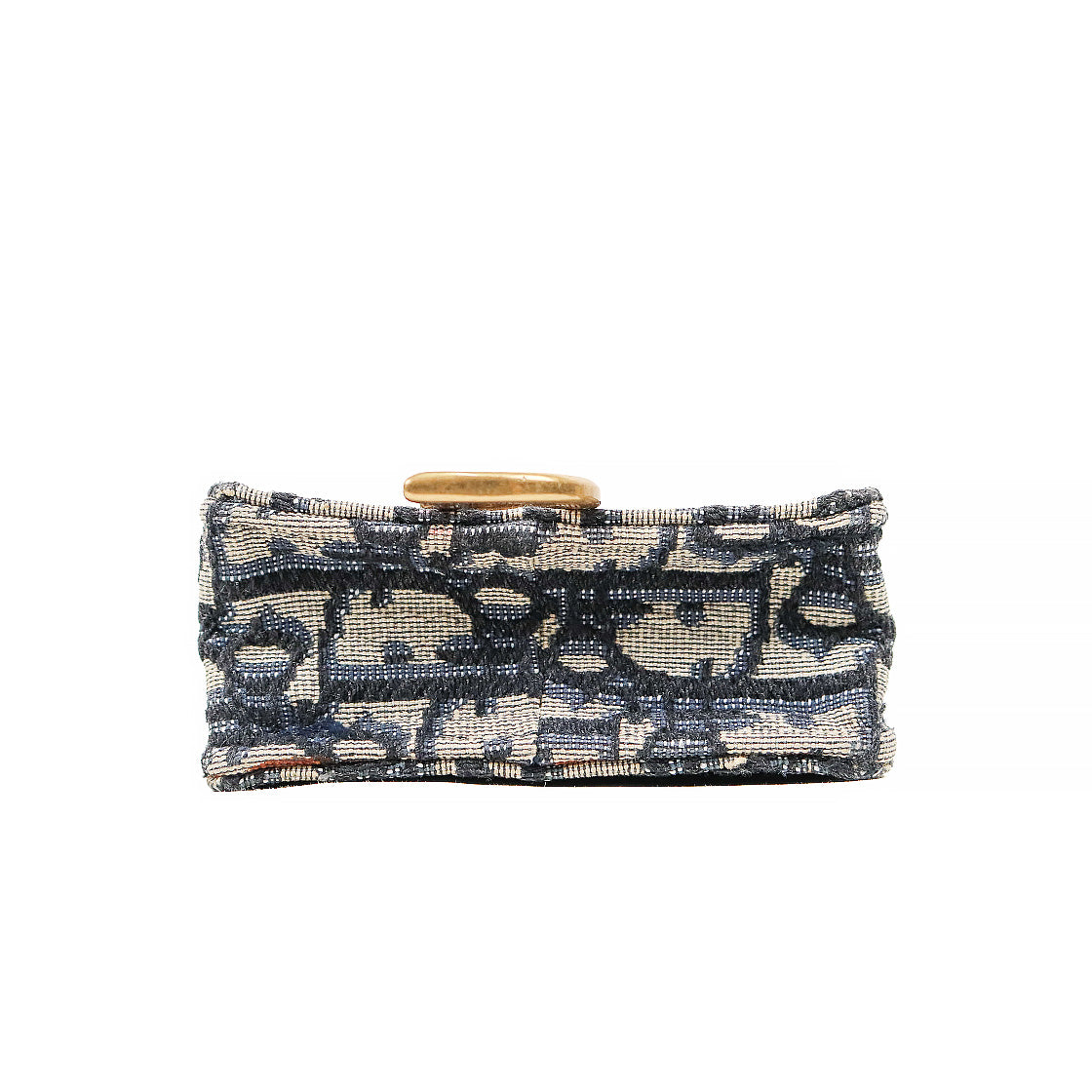 Dior Oblique Canvas Vertical Saddle Phone Holder Chain Crossbody Bag