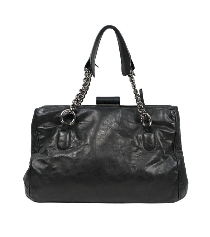 Chanel Black Big CC Chain Shoulder Bag