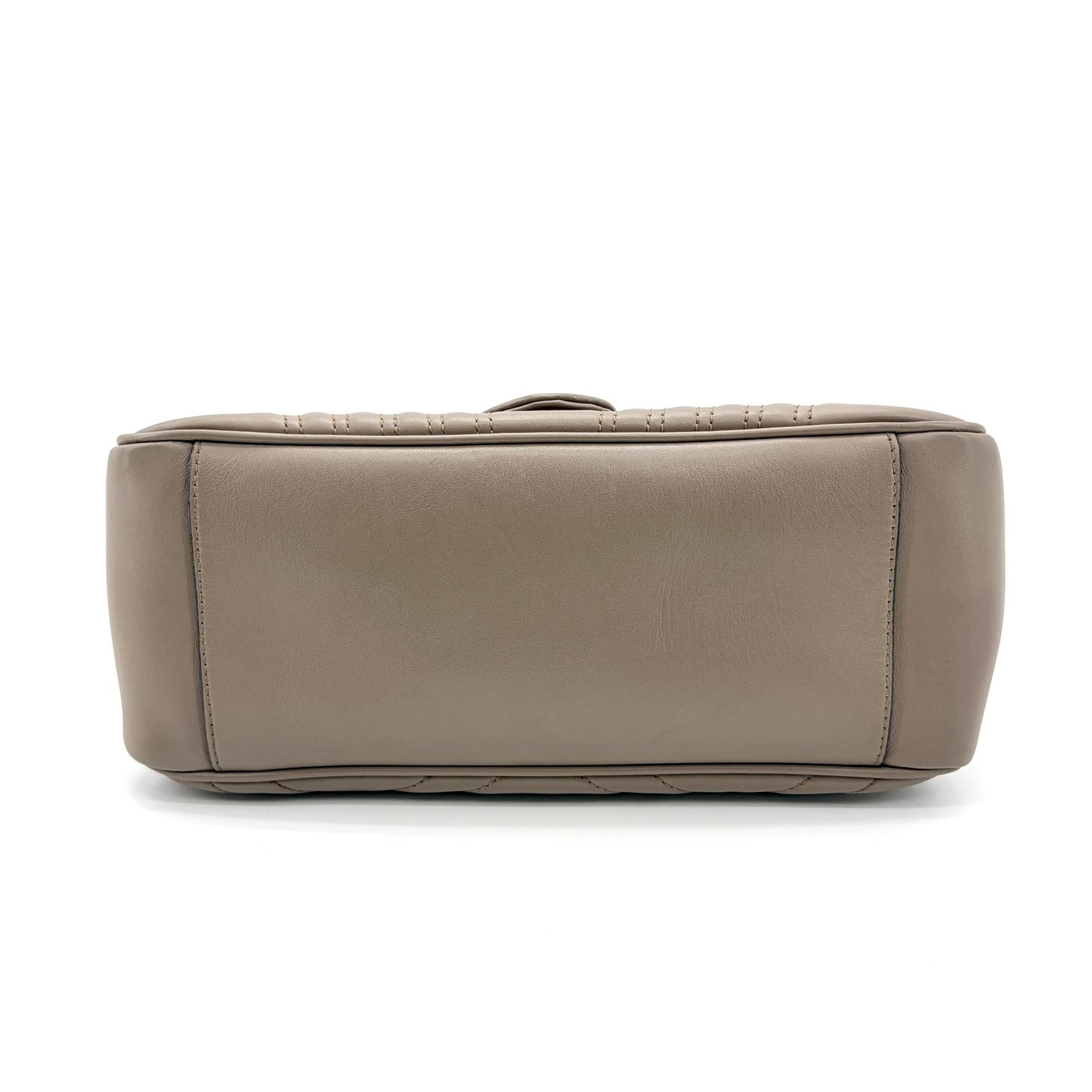 Gucci GG Marmont Small Matelassé Top Handle Bag Taupe
