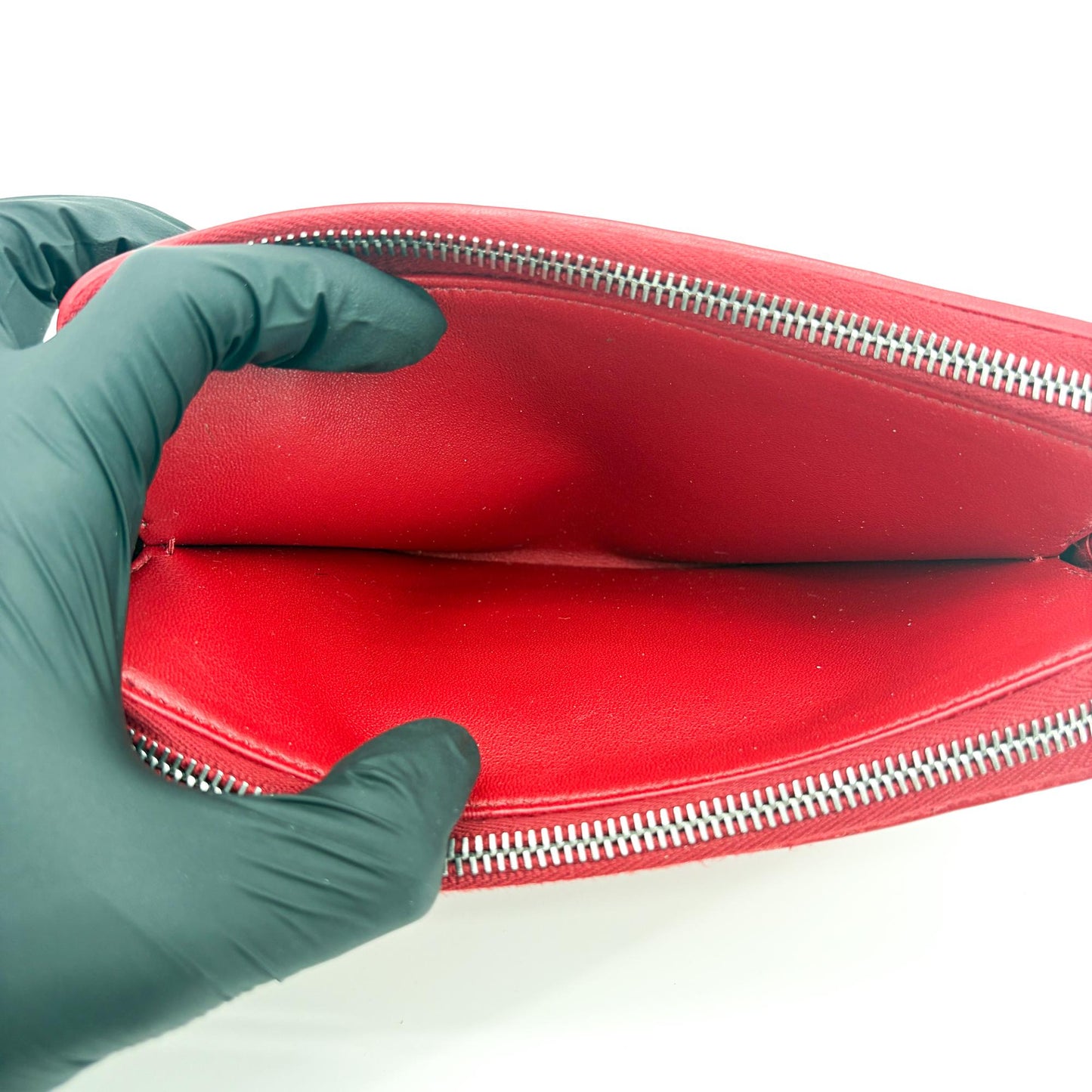 Prada Quilted Napa Leather Pouch Red