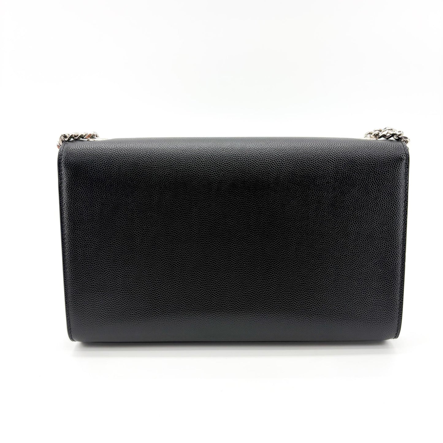 Saint Laurent Medium Kate Shoulder Bag Black with Silver Hardware