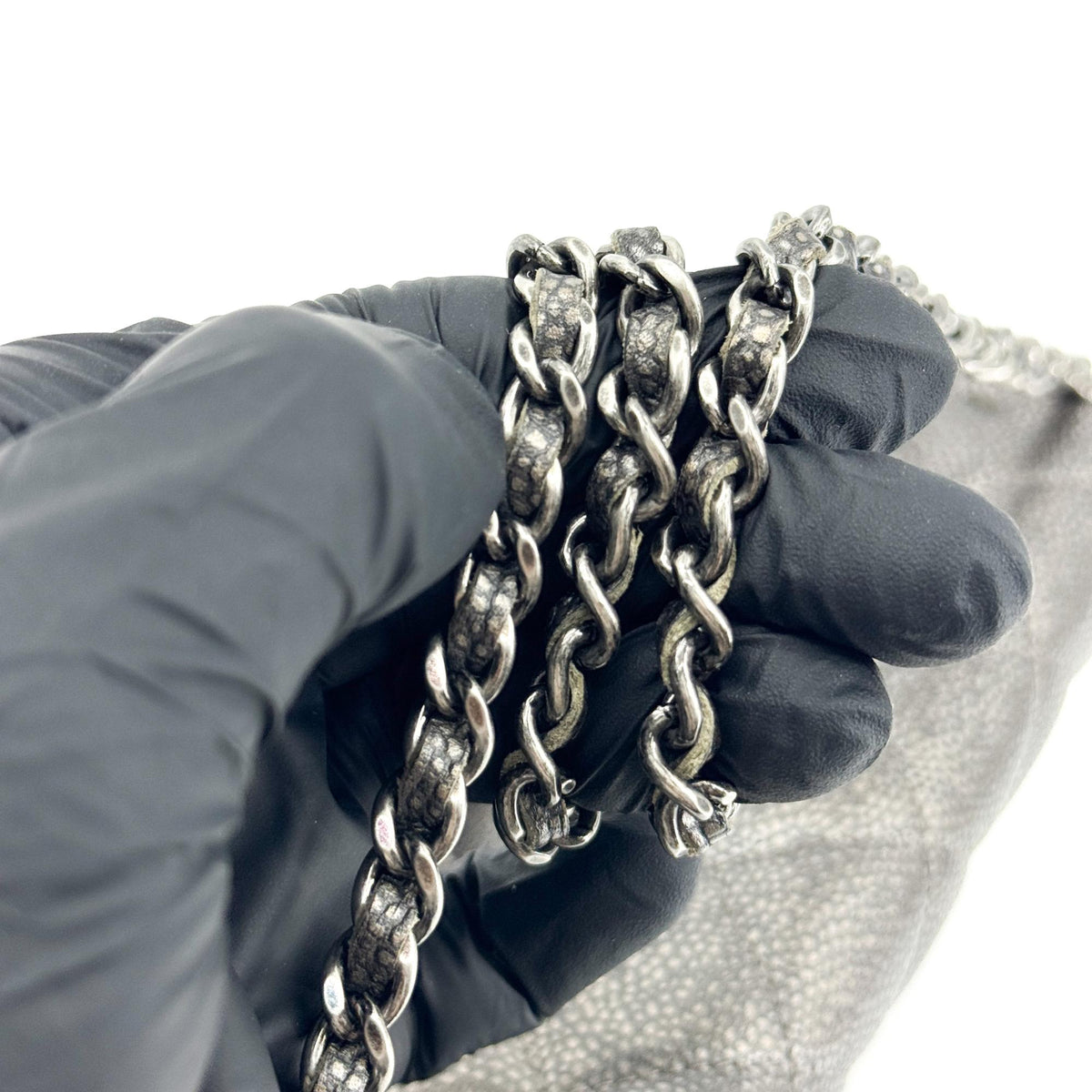 Chanel Classic Medium Flap Bag Caviar Silver Hardware Black