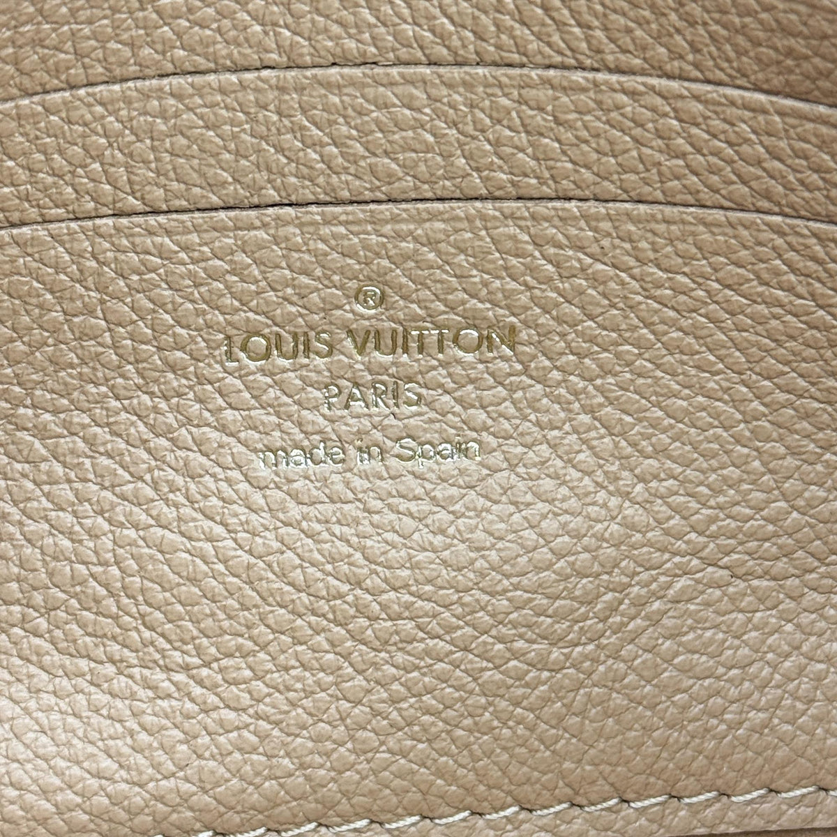 Louis Vuitton Bicolor Monogram Empreinte Wallet-on-Strap Ibi Cognac