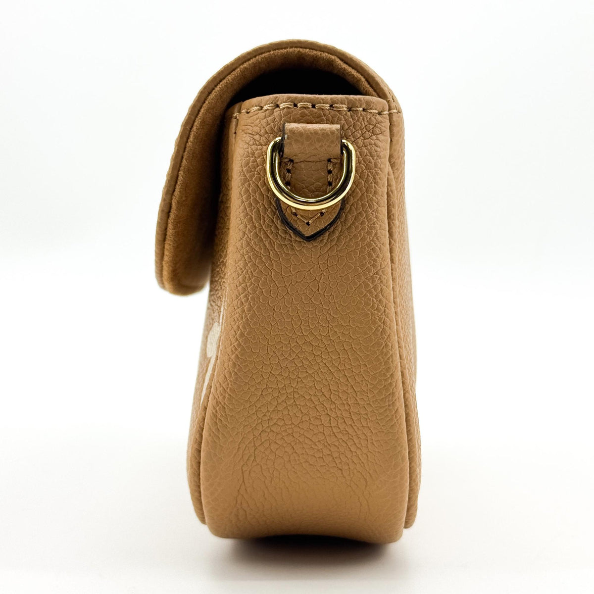 Louis Vuitton Bicolor Monogram Empreinte Wallet-on-Strap Ibi Cognac