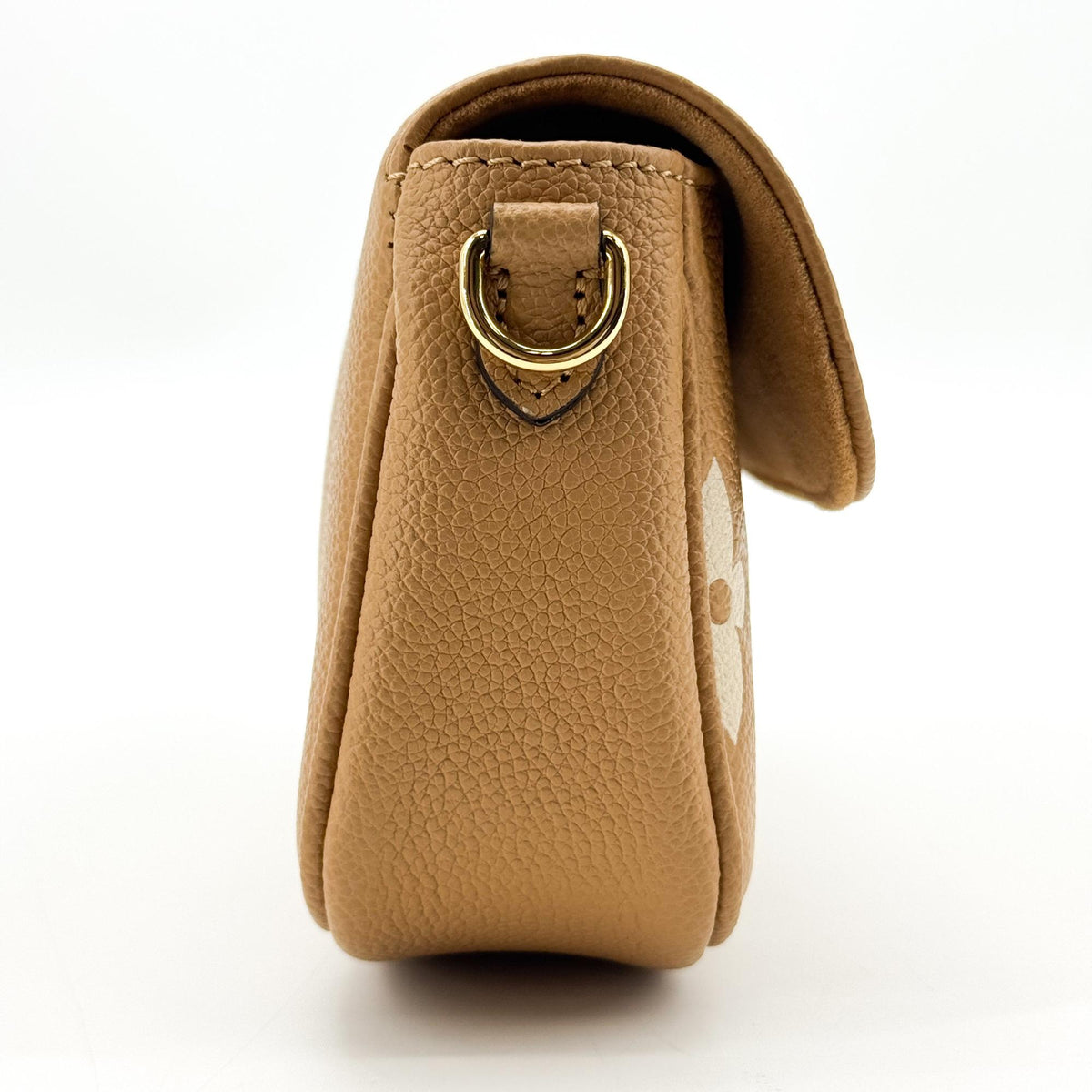 Louis Vuitton Bicolor Monogram Empreinte Wallet-on-Strap Ibi Cognac