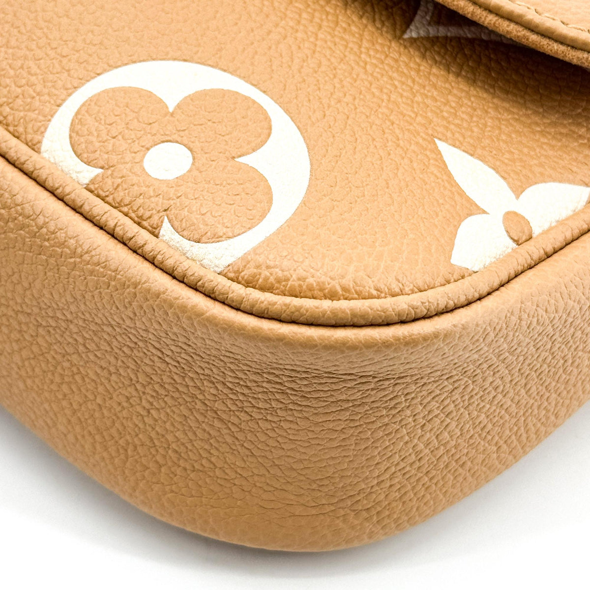 Louis Vuitton Bicolor Monogram Empreinte Wallet-on-Strap Ibi Cognac