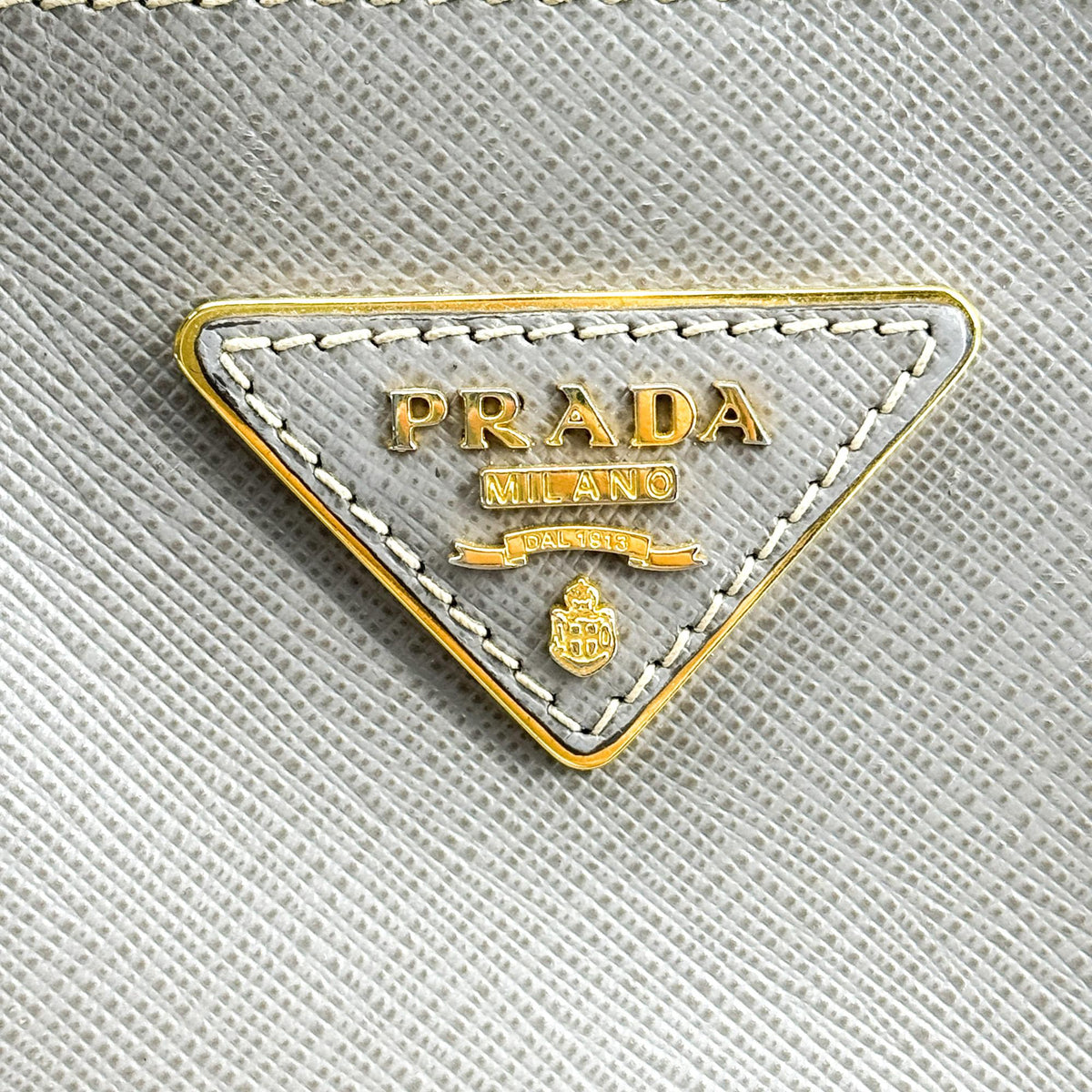 Prada Saffiano Galleria Bag Medium Grey
