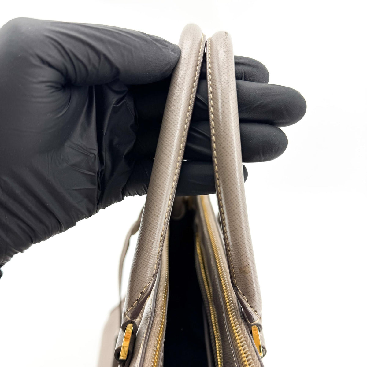 Prada Saffiano Galleria Bag Medium Grey
