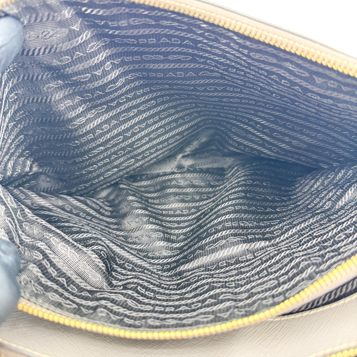 Prada Saffiano Galleria Bag Medium Grey