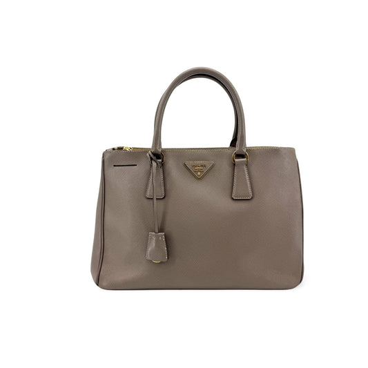 Prada Saffiano Galleria Bag Medium Grey