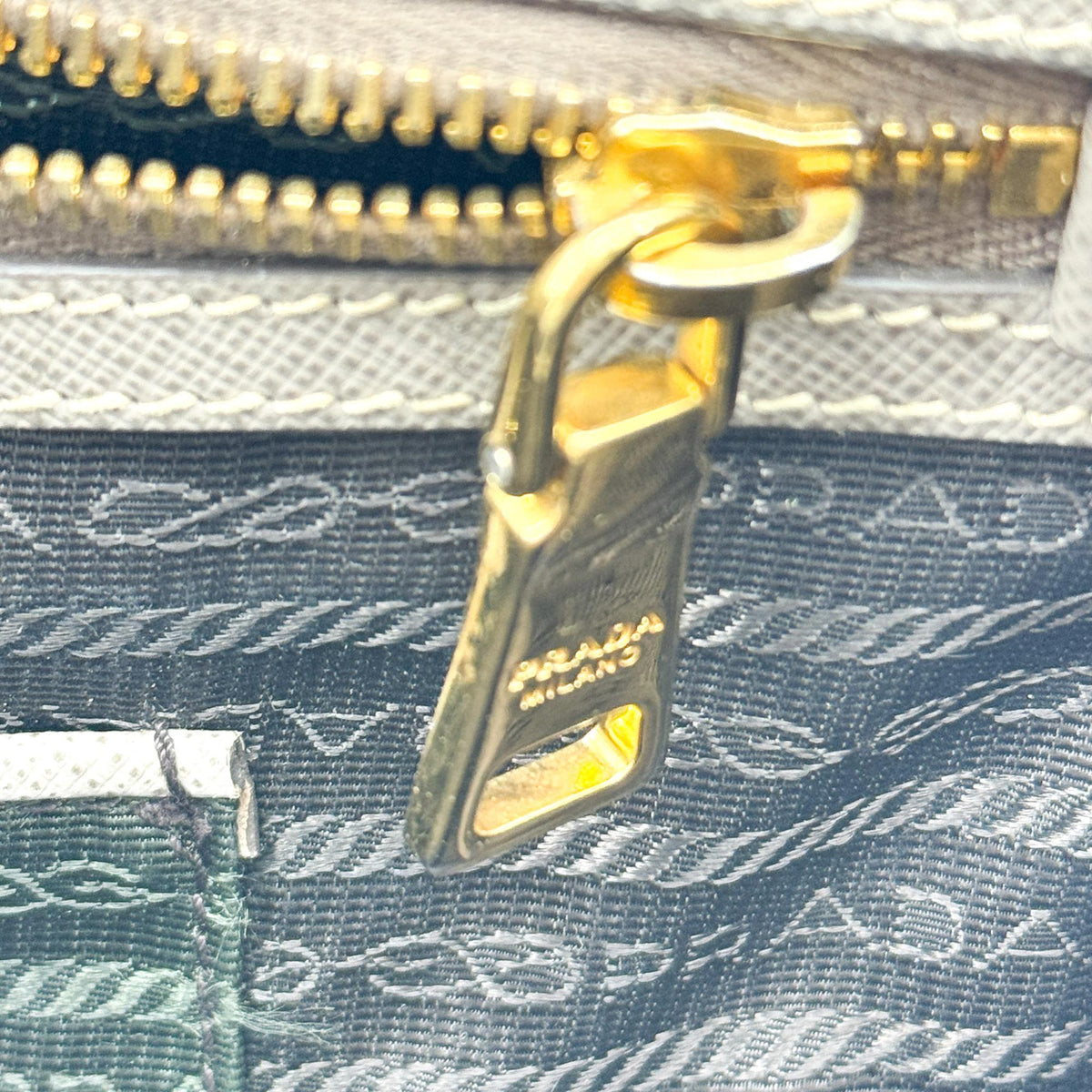 Prada Saffiano Galleria Bag Medium Grey