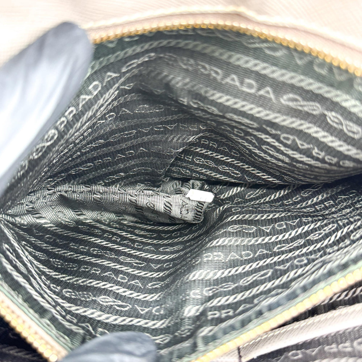 Prada Saffiano Galleria Bag Medium Grey