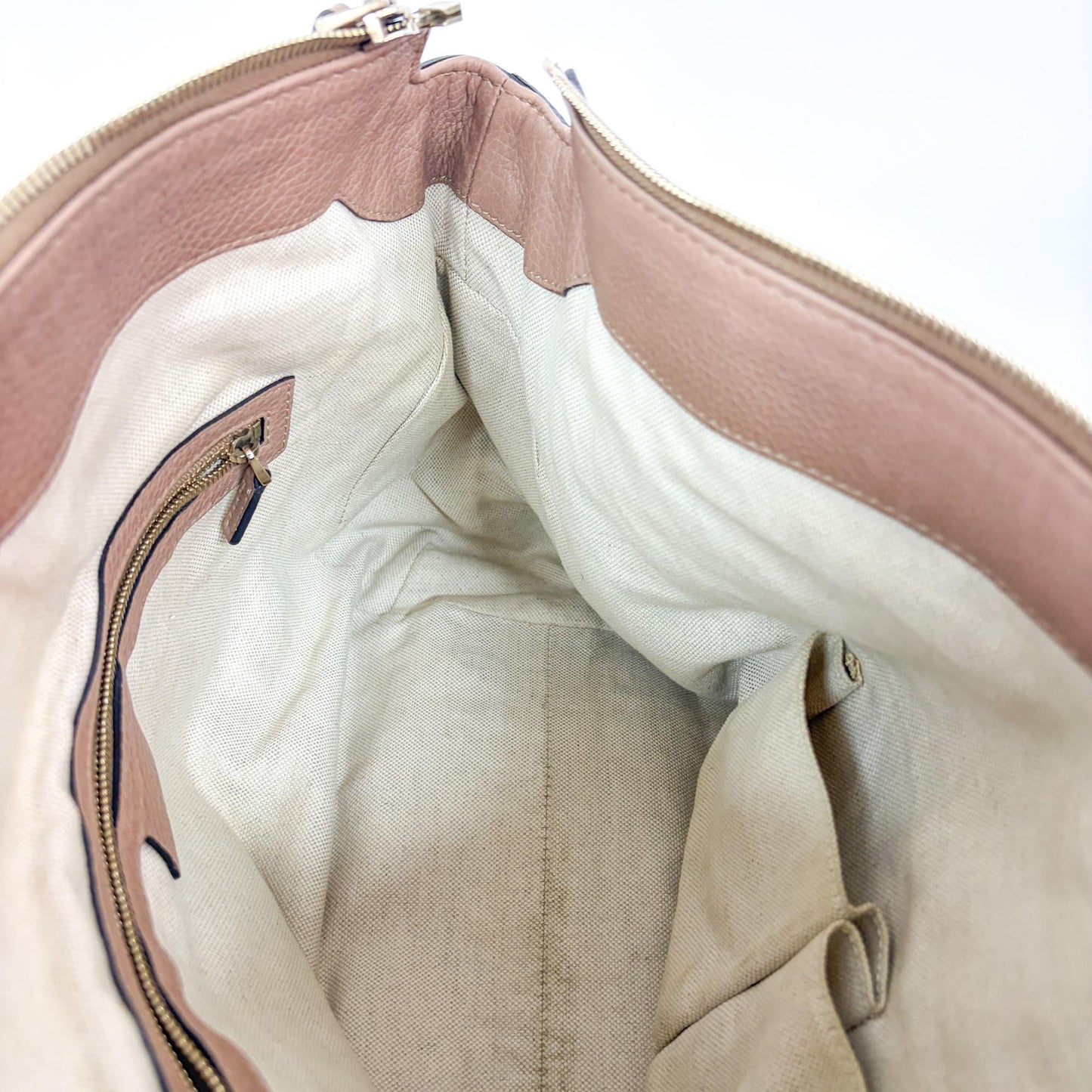 Gucci Bamboo Tassel Braided Handle Hobo Bag Beige