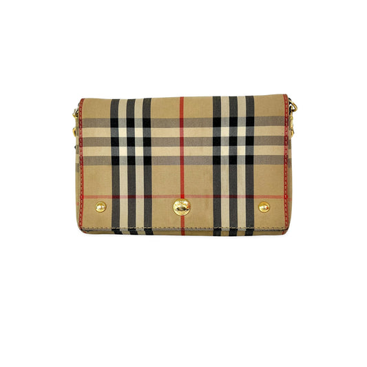 Burberry Vintage Check Note Crossbody Bag Archive Beige