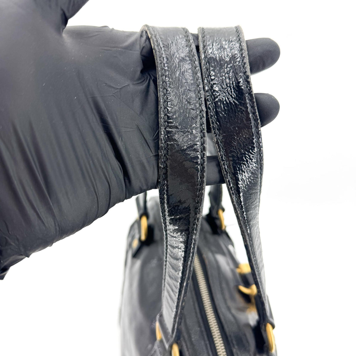 Saint Laurent Muse Large Crossbody Bag Patent Black