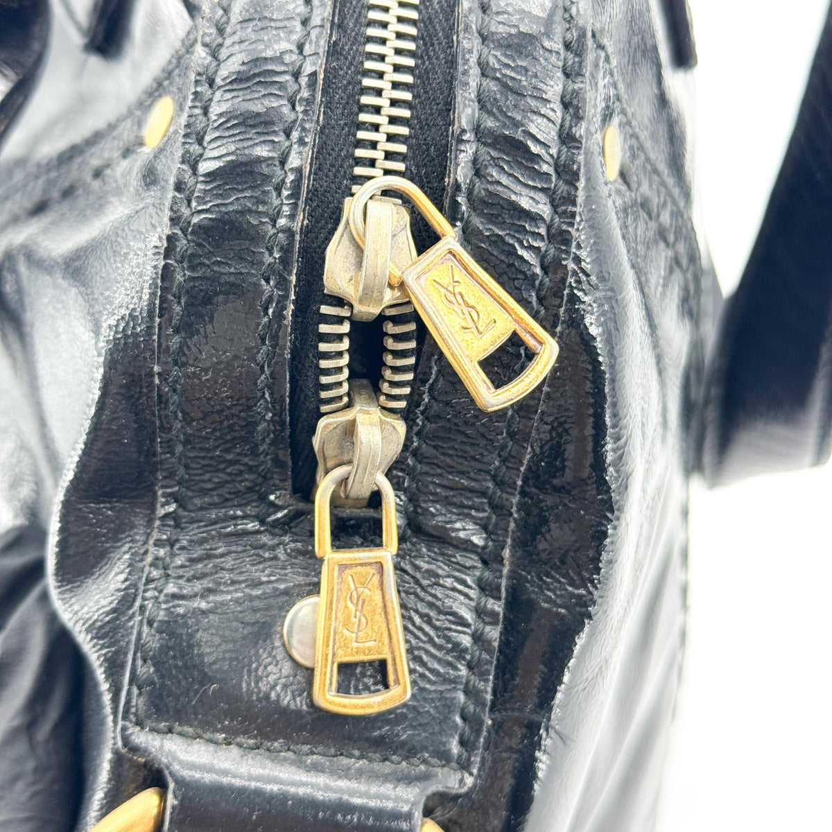 Saint Laurent Muse Large Crossbody Bag Patent Black