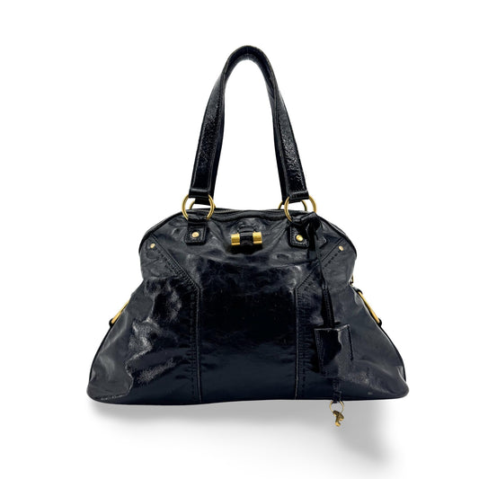 Saint Laurent Muse Large Crossbody Bag Patent Black