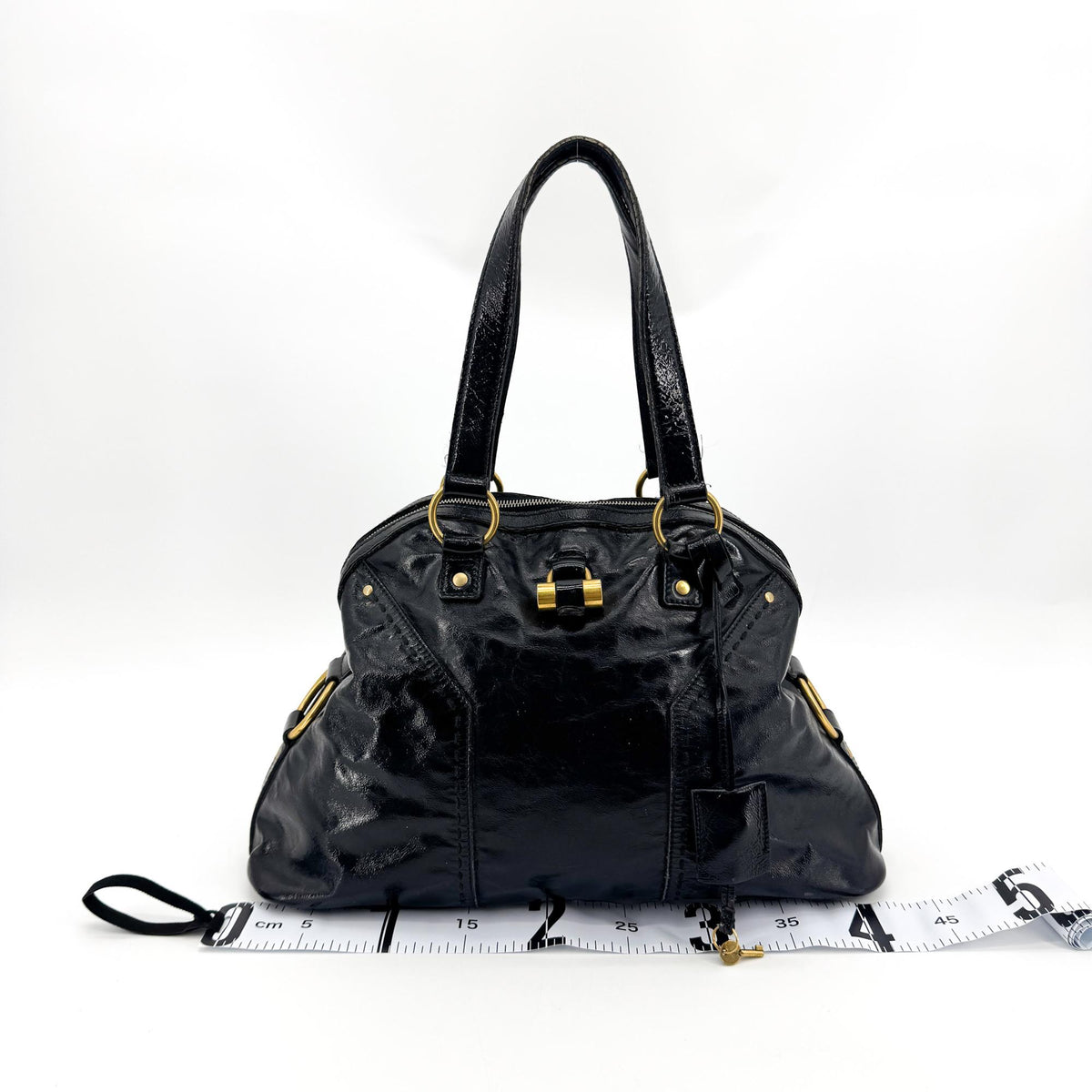 Saint Laurent Muse Large Crossbody Bag Patent Black