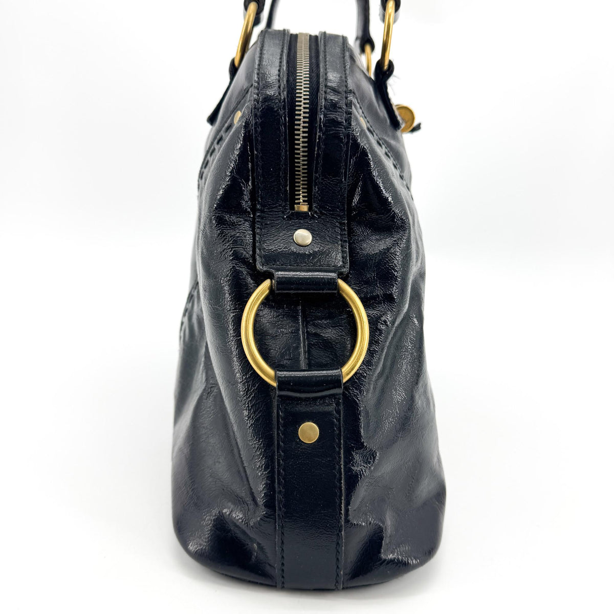 Saint Laurent Muse Large Crossbody Bag Patent Black