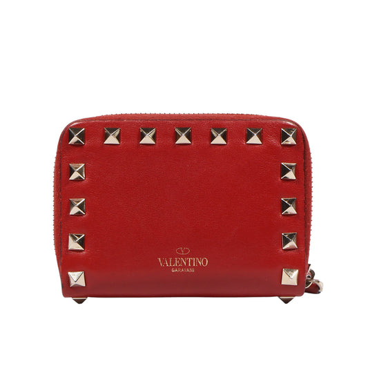 Valentino SW2P0P79BOL Rockstud Card Wallet