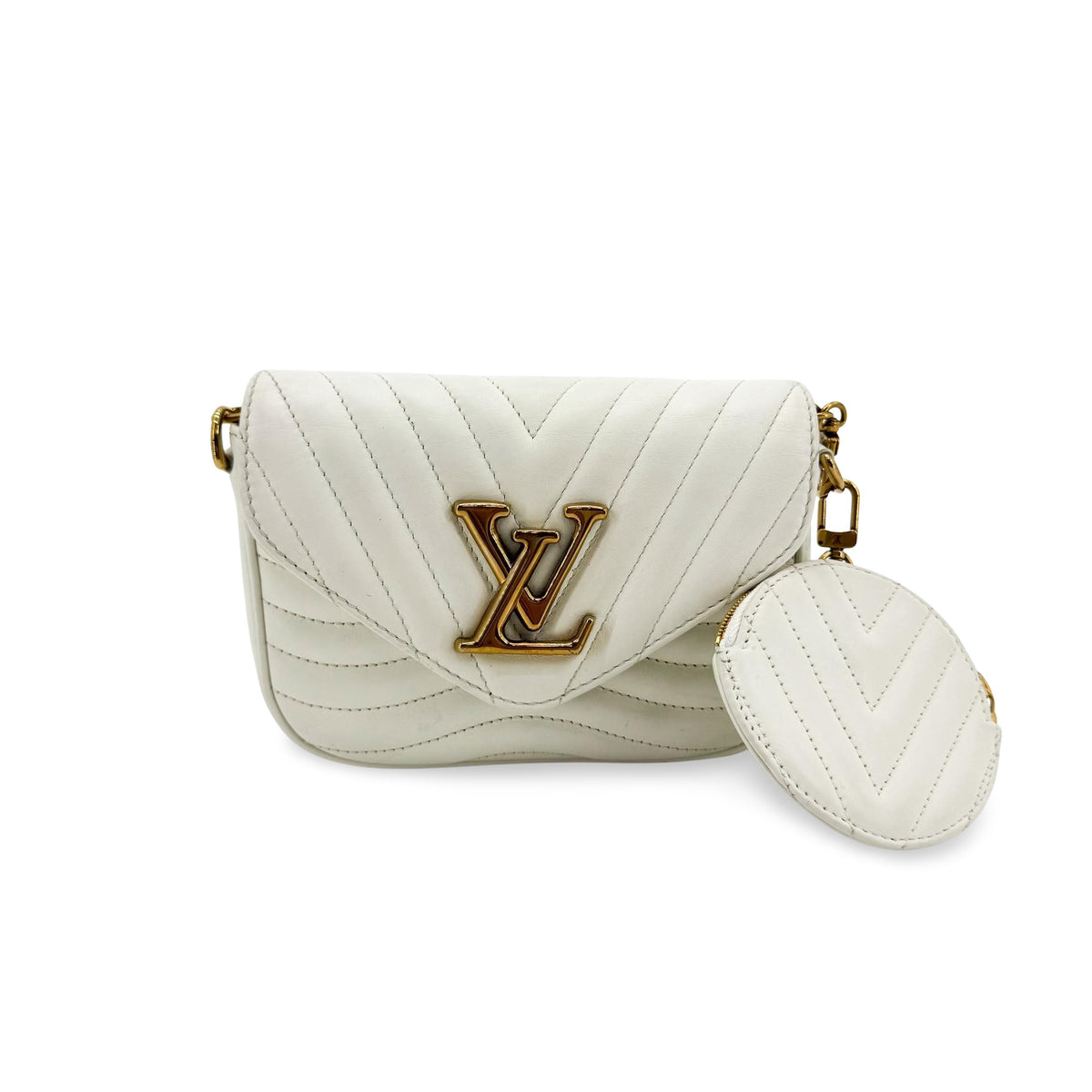 Louis Vuitton New Wave Multi Pochette Snow White