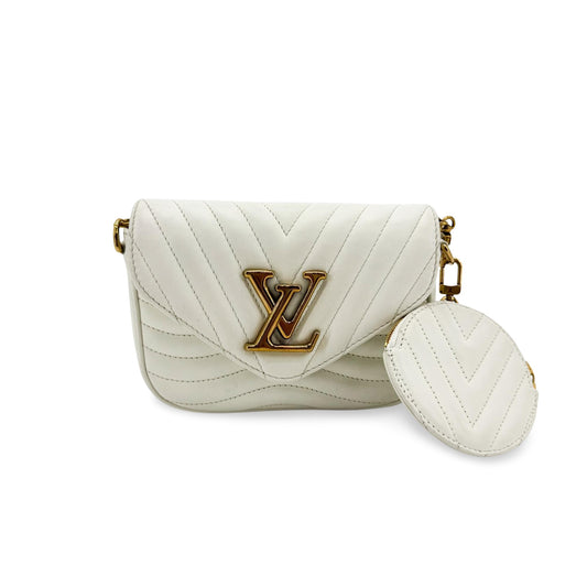 Louis Vuitton New Wave Multi Pochette Snow White