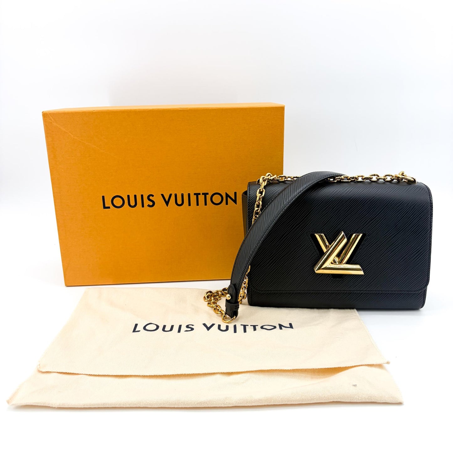 Louis Vuitton Twist MM Epi Noir Gold Hardware