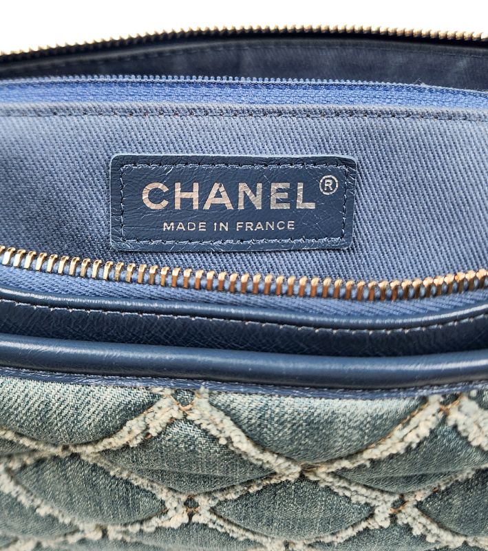 Chanel Denim Gabrielle Hobo Shoulder Bag