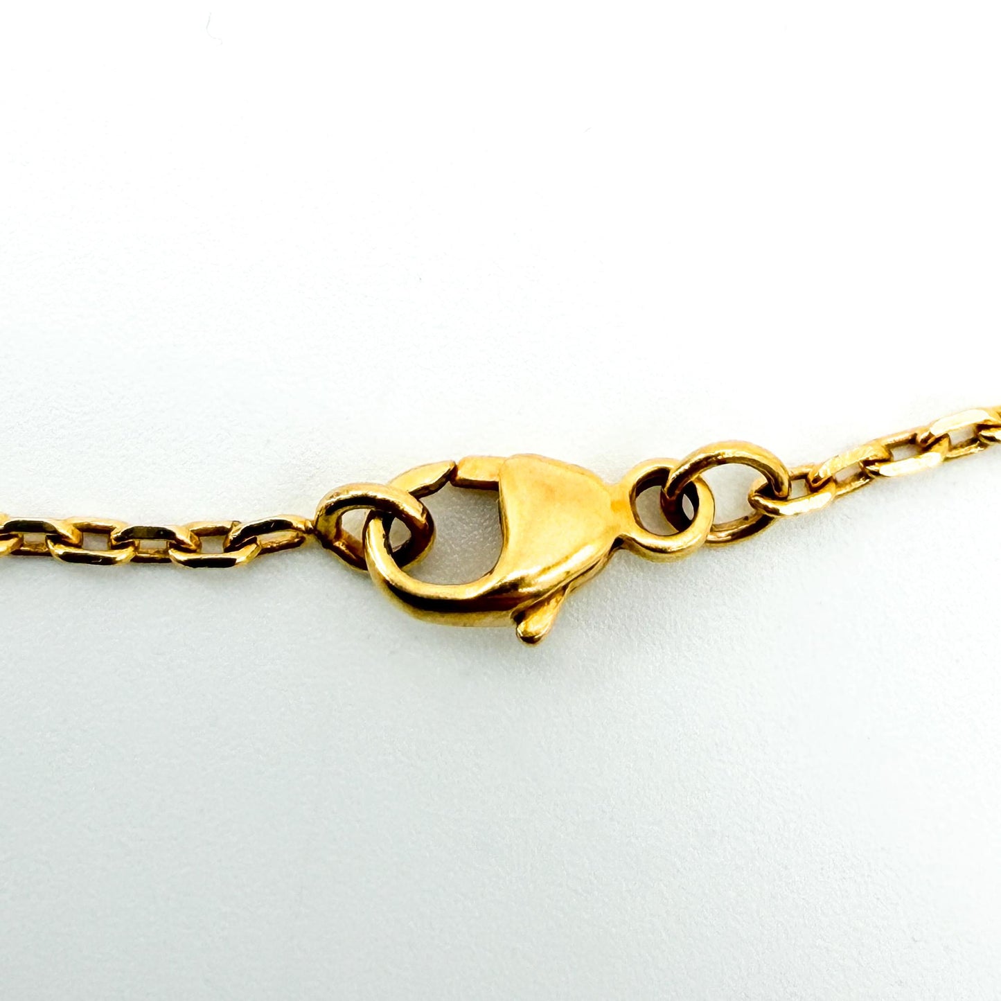 Hermès Pop H Pendant Necklace Gold White