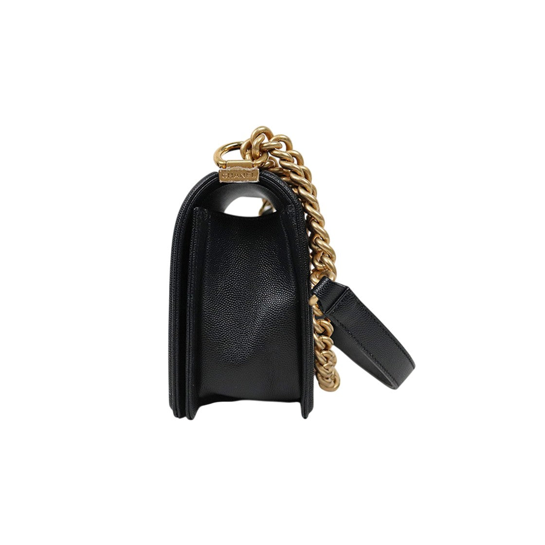 Chanel Medium Black Caviar Boy Shoulder Bag