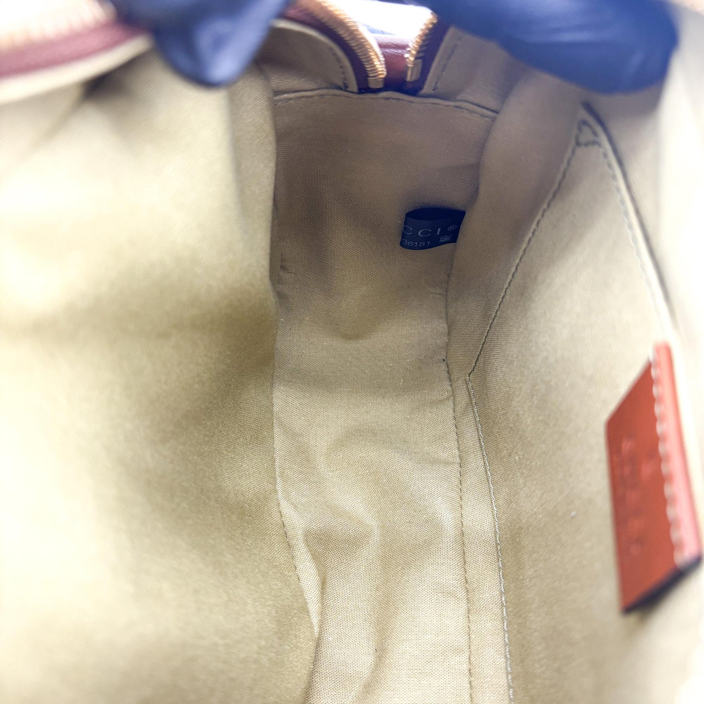 Gucci Ophidia Small Web Canvas Camera Bag Brown