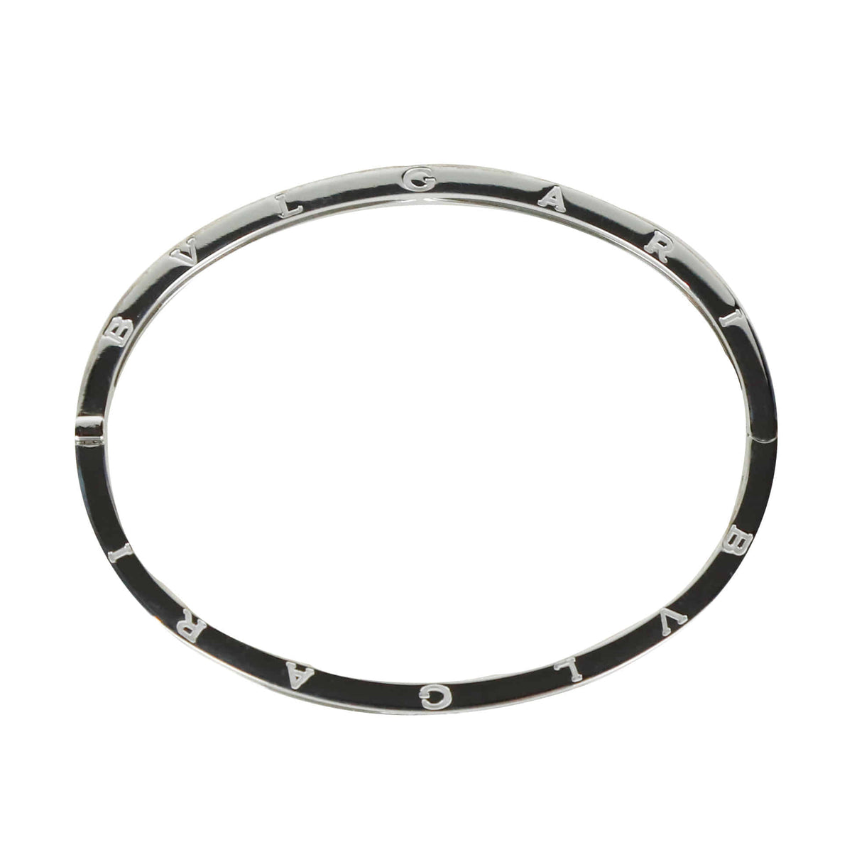 L B.Zero1 White Gold Bangle Bracelet