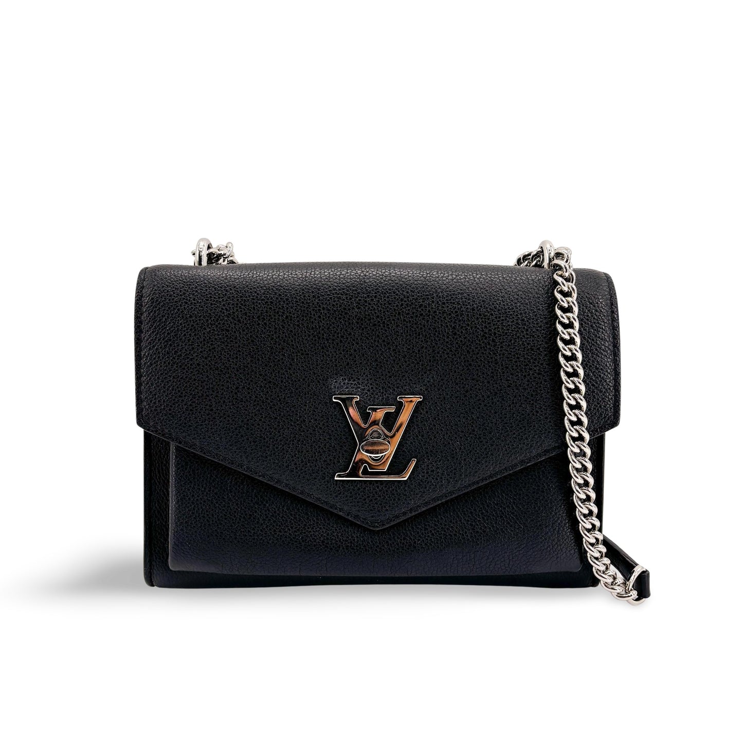 Louis Vuitton Lockme II BB Black Silver Hardware