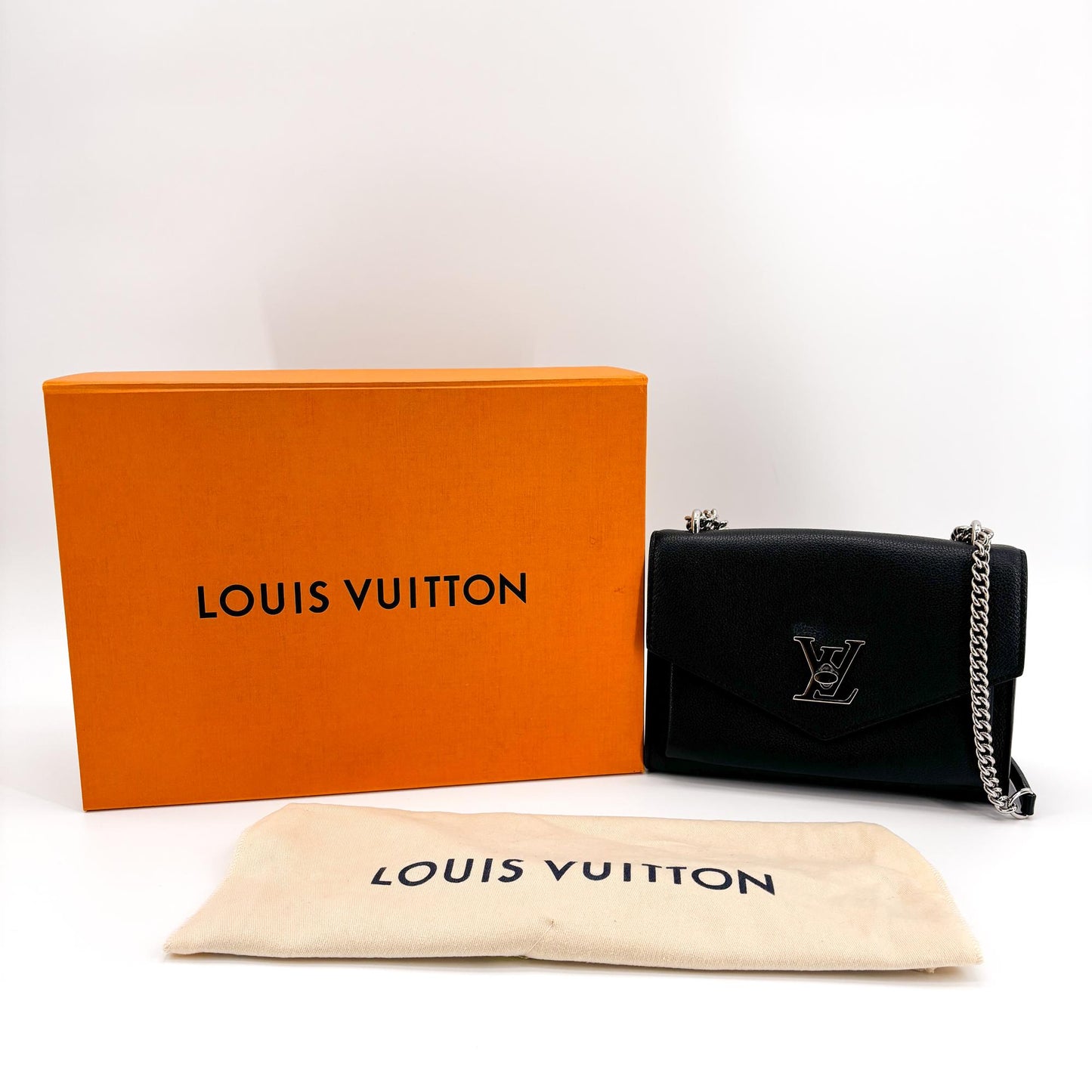 Louis Vuitton Lockme II BB Black Silver Hardware