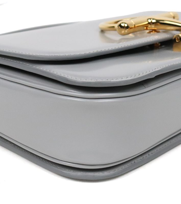 Gucci Gray Small Leather Siena Shoulder Bag