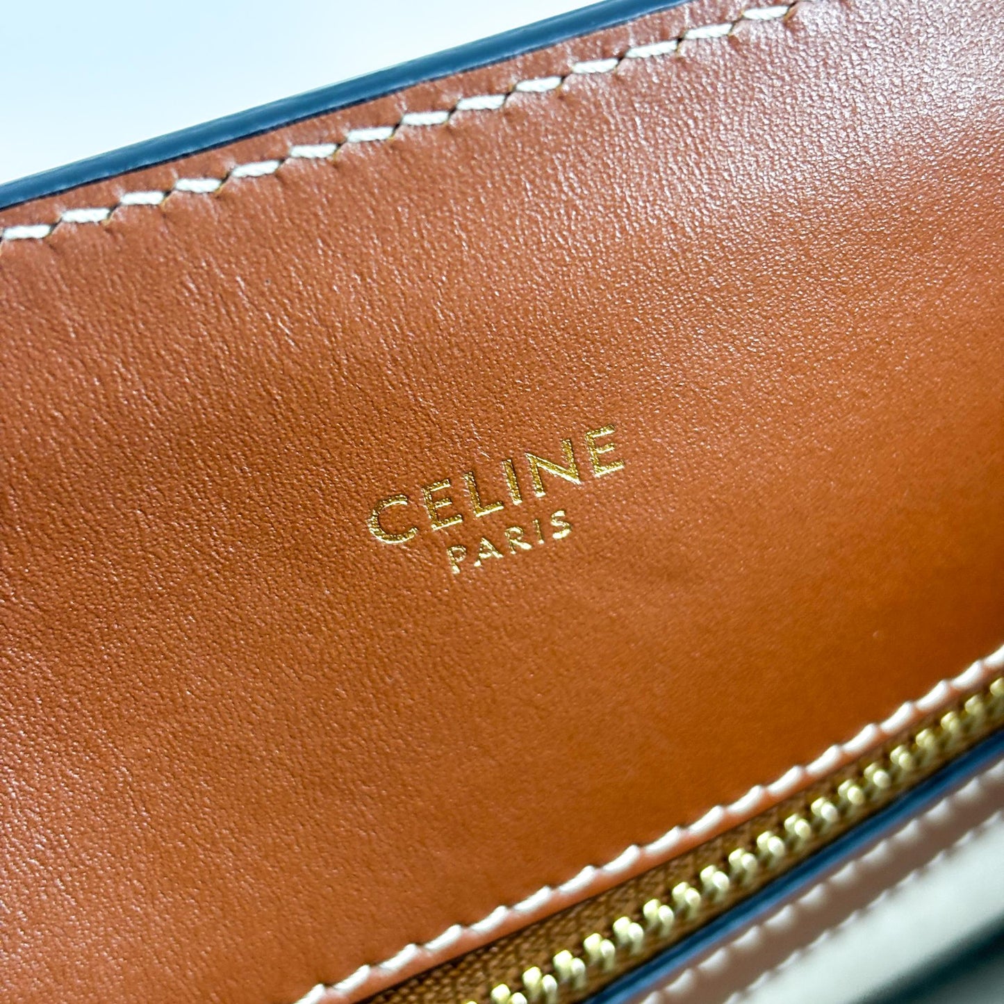 Celine Small Vertical Cabas Carriage Bag Tan