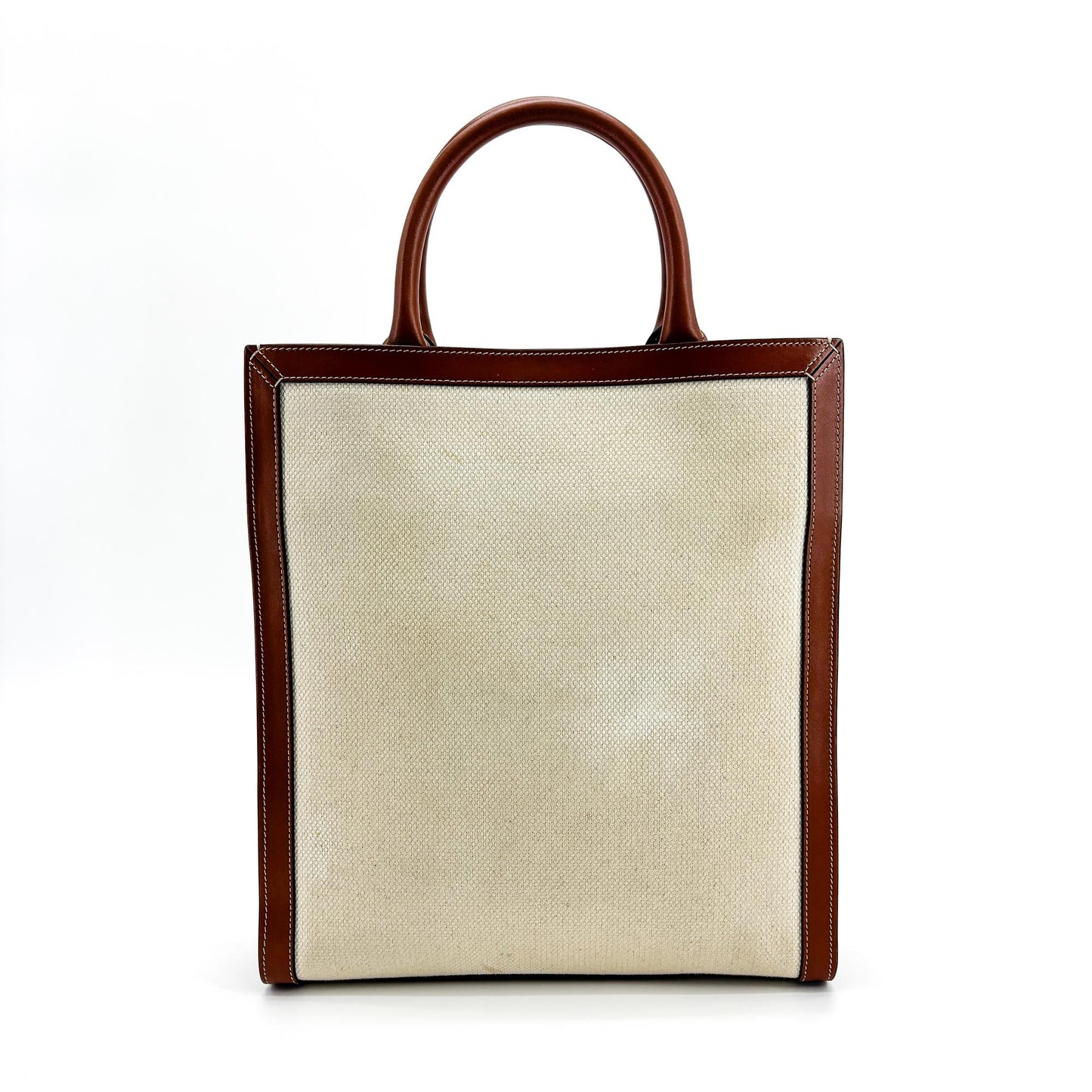 Celine Small Vertical Cabas Carriage Bag Tan
