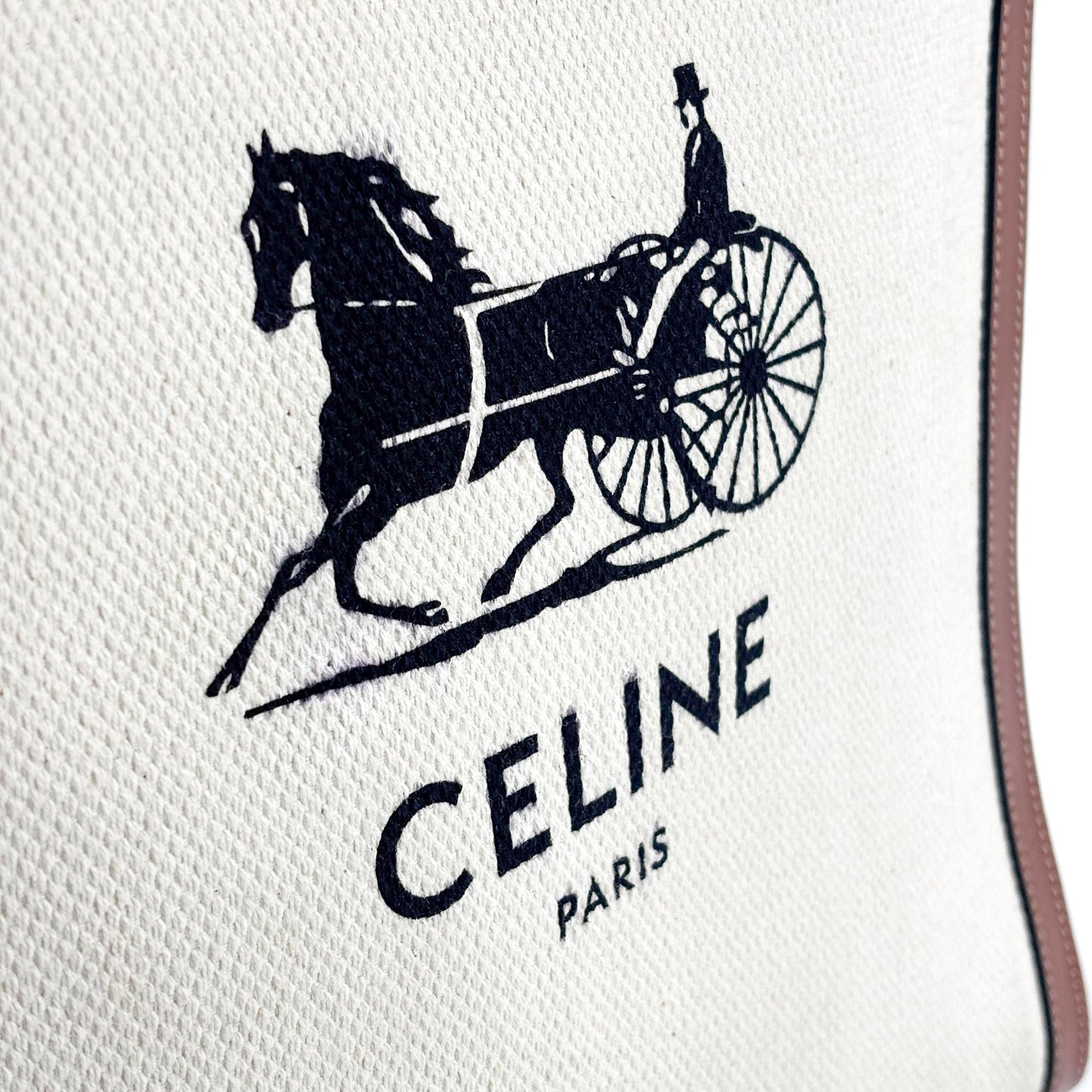 Celine Small Vertical Cabas Carriage Bag Tan